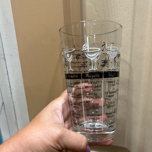 Mix drink glass